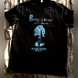 Boogeyman Sweet Dreams Black Thorne Haunt Tshirt Mens Sz L Horrorfest Goth NEW